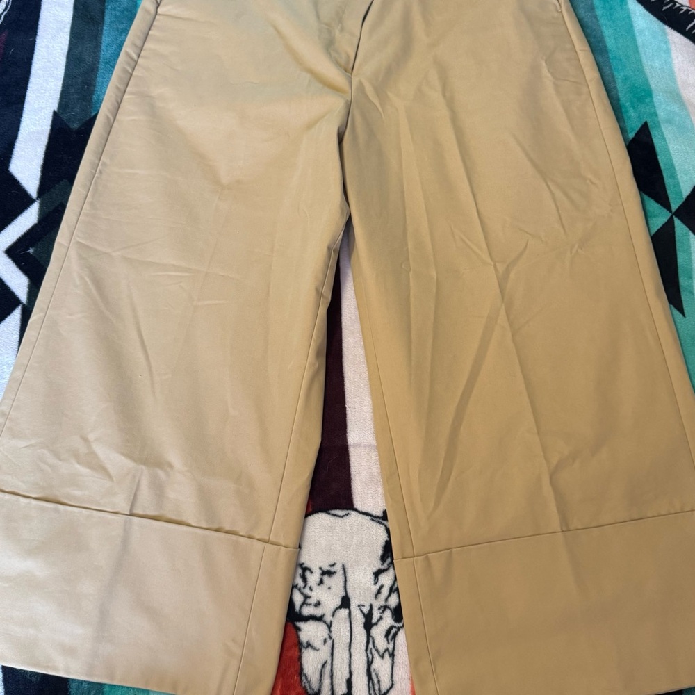 Wide Leg Cropped Khaki J. Crew Pants 16 - Picture 7 of 12